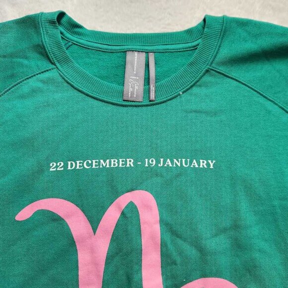 Anthropologie Green and Pink Capricorn Sweatshirt - Picture 4 of 8